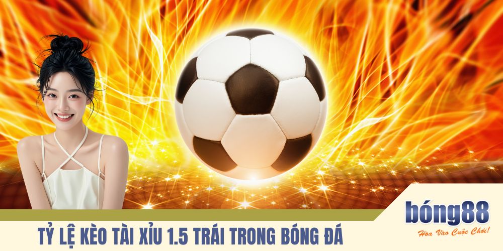 Tỷ lệ kèo Tài Xỉu 1.5 trái trong bóng đá